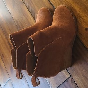 Lucky Brand Leather Ankle Boots 6.5